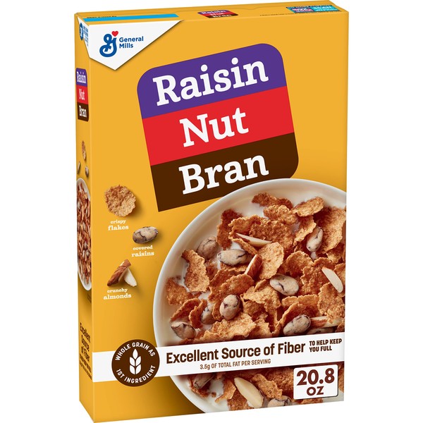 Raisin Nut Bran Breakfast Cereal, 20.8 oz (Pack of 6)