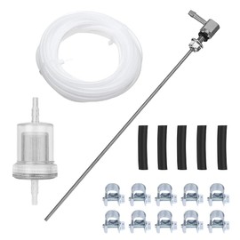 18 Piece Fuel Standpipe Set, 5 m Diesel Heating Fuel Line Hose Replacement Fuel Pipe Car Diesel Auxiliary Heater Line Filter Hose Clamps Kit for Eberspacher/Webasto Heater