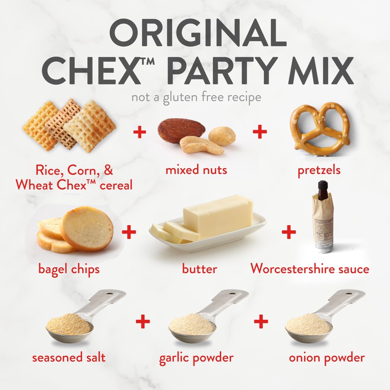 Rice Chex Gluten Free Breakfast Cereal, Homemade Chex Mix Ingredient,