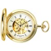 Charles-Hubert, Paris 3909-G Classic Collection Gold-Plated Hunter Case Mechanical Pocket