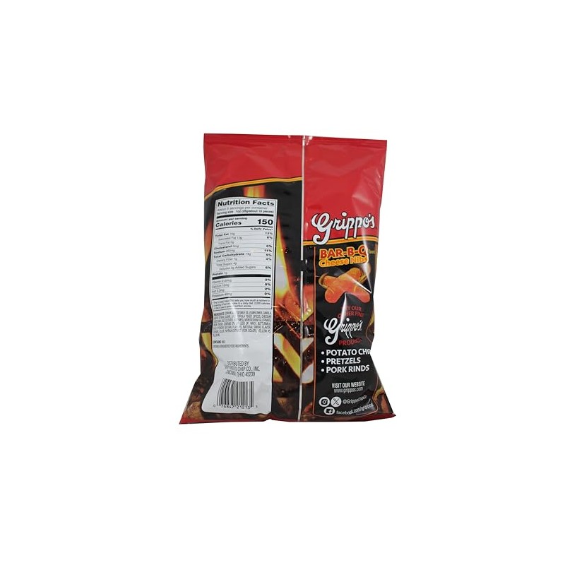Grippo's BBQ Cheese Nibs | 5 Ounce Bag (Pack of