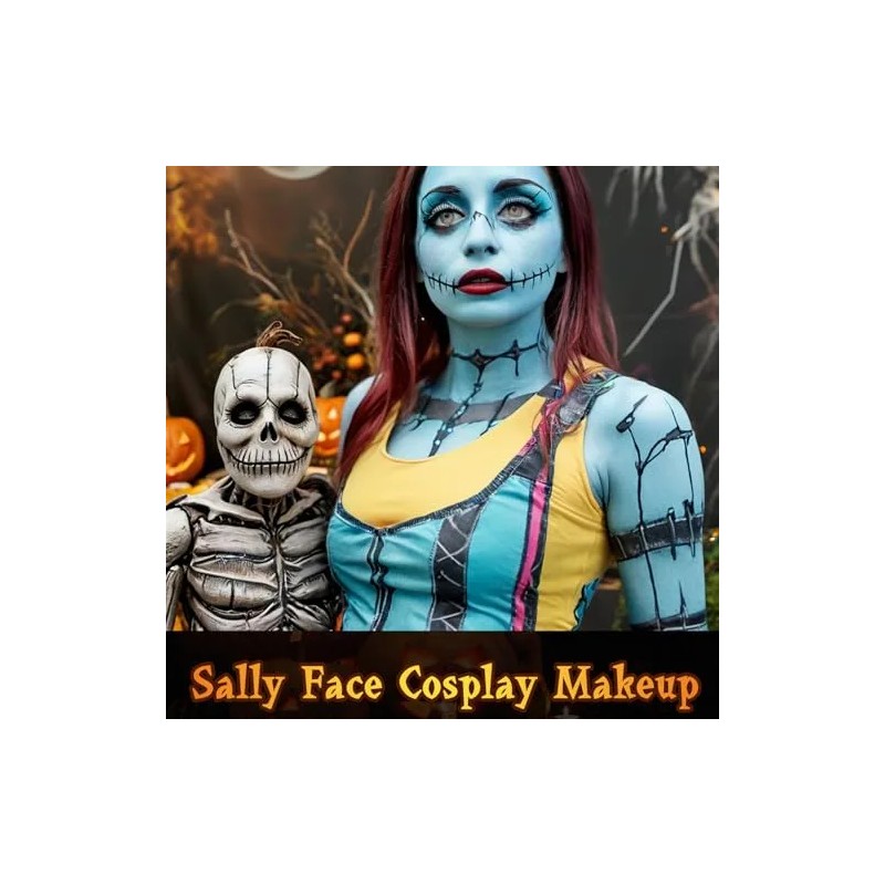 Kit De Maquillaje De Sally Disfraz Profesional De Novia Cadá