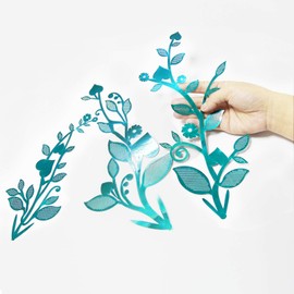 Cheerland Leaf Garlands Vines Teal Blue Decorations Spring Party Hanging Leaves Banner Backdrop Wall stcikers for Birthday Anniversary Wedding Tea Party Decoration Supplie