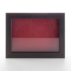 Dark Brown 30x30 Large Shadow Box Display Wooden Frame with Red Acid-Free Backing UV Acrylic & Hanging Hardware - with 3/4" Usable Depth - Great Jersey Frame Display Case Shadowbox