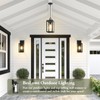 BesLowe 1-Pack Outdoor Pendant Light, 13” Modern Hanging Lantern Light