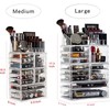 Cq acrylic Clear Makeup Storage Organizer Drawers Skin Care Large