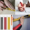 CAASFOOY Deep Hole Marker Pencil.Construction Site Carpenters Pencil Set Metal