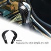 Gear Shift Knob Cover Carbon Fiber Console Shifter Head Trim