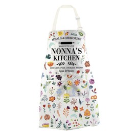 JTOUK Nonna’s Kitchen Apron - Italian Grandma Apron for Mother’s Day (Nonna’s Apron EU)