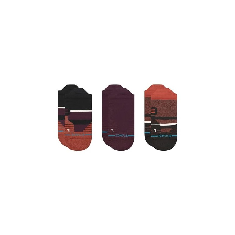 Stance Unisex Cavern Mid Tab 3-Pack Wine Medium