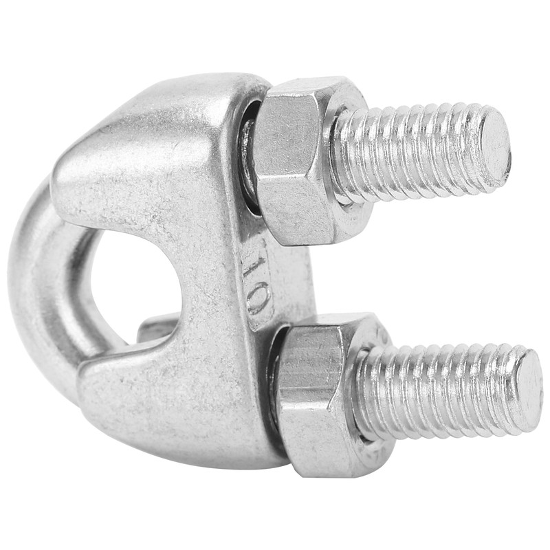 8pcs 3/8 Inch M10 Stainless Steel Wire Rope Cable Clip
