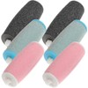 Baluue 6 Pcs Replacement Roller Heads Hard Coarse Skin Remover