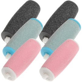 Baluue 6 Pcs Replacement Roller Heads Hard Coarse Skin Remover for Foot Care Tool