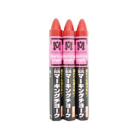 Big Man LE-53 Marking Chalk, Red, Set of 3