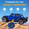 DWKJMYCP 3 PCS Keyhole Covers for 2018-2025 2026 Jeep Wrangler
