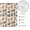 MIEPOS Cute Dachshund Throw Blanket,50x60in,Weiner Dog Lovers,Soft,Lightweight Flannel,Adorable Puppy Blankets
