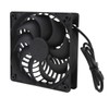 Solar Panel Fan 10W Exhaust Fan Dual Layer Metal Shell
