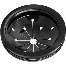 Garbage Disposal Splash Guards Collar Sink Baffle, 3-1/8 Inch Kitchen Sink Drain Splash Guard, Multi-Function Kitchen Drain Plugs for GE, Whirlaway, Sinkmaster and Waste King (Black)
