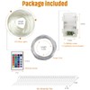 Ehaijia Remote Control LED Lights for Above Ground Pools, 15Ft