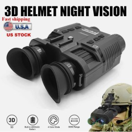 GOYOJO 3D 1080P 4K Night Vision Binoculars Infrared Head Mounted Goggles Infrared USA - NV8000