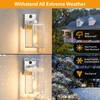 2 Pack Silver Motion Sensor Outdoor Light Fixtures Wall Mount,