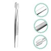 DOITOOL 10pcs Stainless Steel Stamp Tweezers Ergonomic Long Precision Tongs