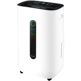 Nyxi 50 Pints Per Day Dehumidifier, Digital Humidity Sensor, XL 1.7 Gallon Water Tank, Removes Condensation, Humidity, Damp, Moisture, Laundry Drying, Continues Drainage, 24 Hrs Timer, Homes, Offices