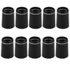 lasuroa 10pcs 370 Golf Tapered Ferrules, Black Golf Club Shaft
