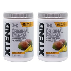 Xtend Original 7g BCAA Mango Madness, 405g, 2 Count / Xtend 오리지널 7g BCAA 망고 매드니스, 405g, 2개