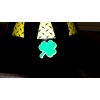 Reflective Vinyl Clover Shamrock Fire Helmet Decal Sticker 2 inch