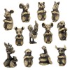 12Pcs Incense Holder Retro Zodiac Household Alloy Home Decoration for