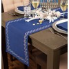 DII Hanukkah Collection Tabletop, Table Runner, 14x70, Star of David