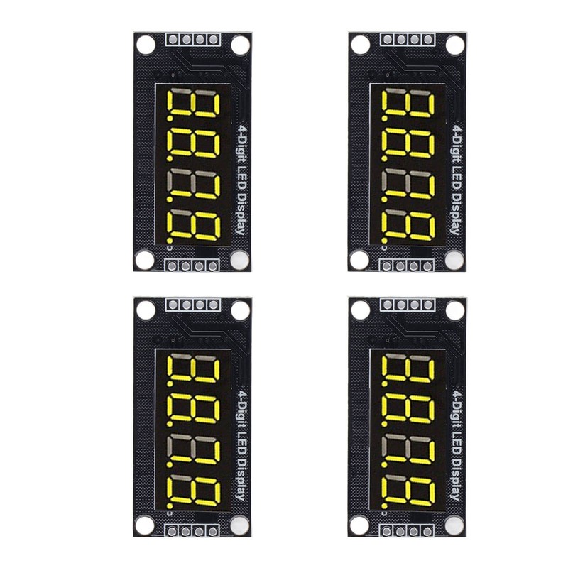 4 Sets Digital Tube Display Module LED 4 Digit 7