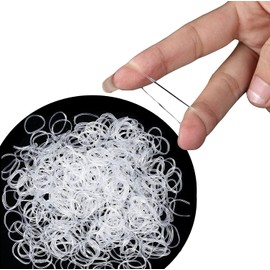 Cosy Companions Cosy Companions™ 250x Clear Elastic Hair Bands, Elastic Hair Ties, Hair Band, Hair Elastic, Small Hair Bands, Clear Hair Bands, Rubber Bands For Hair, Clear Hair Elastics, Small Elastic Bands