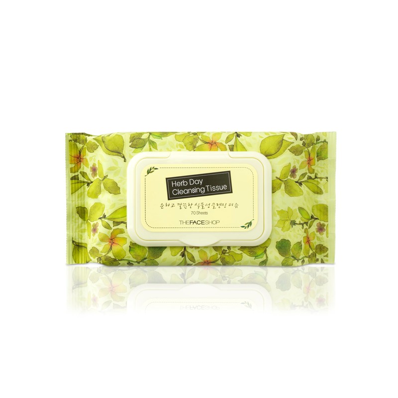 The Face Shop Herb Day 365 - Toallitas Limpiadoras Coreanas