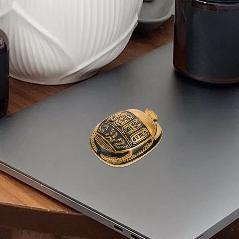 HOMSFOU Home Decoration Home Decoration Egypt Scarab Statues Resin Scarab