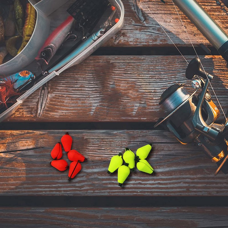 WHYHKJ 10pcs Float Foam Water Drop Strike Indicators Teardrop Floating