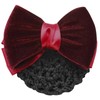 (RONGUI) Bun Net Chignon Barrette Ribbon Large Hair Closure Hair