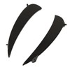 Gloss Black Front Bumper Fog Grille Air Vent Trims Replacement
