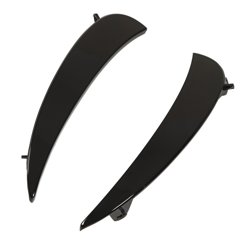 Gloss Black Front Bumper Fog Grille Air Vent Trims Replacement
