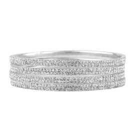 Efulgenz Indian Bangles for Women Bollywood Rhinestone CZ Crystal Bracelet Bangle Set Wedding Bridal Fashion Jewelry for Women (4 Pcs) Size 2.8