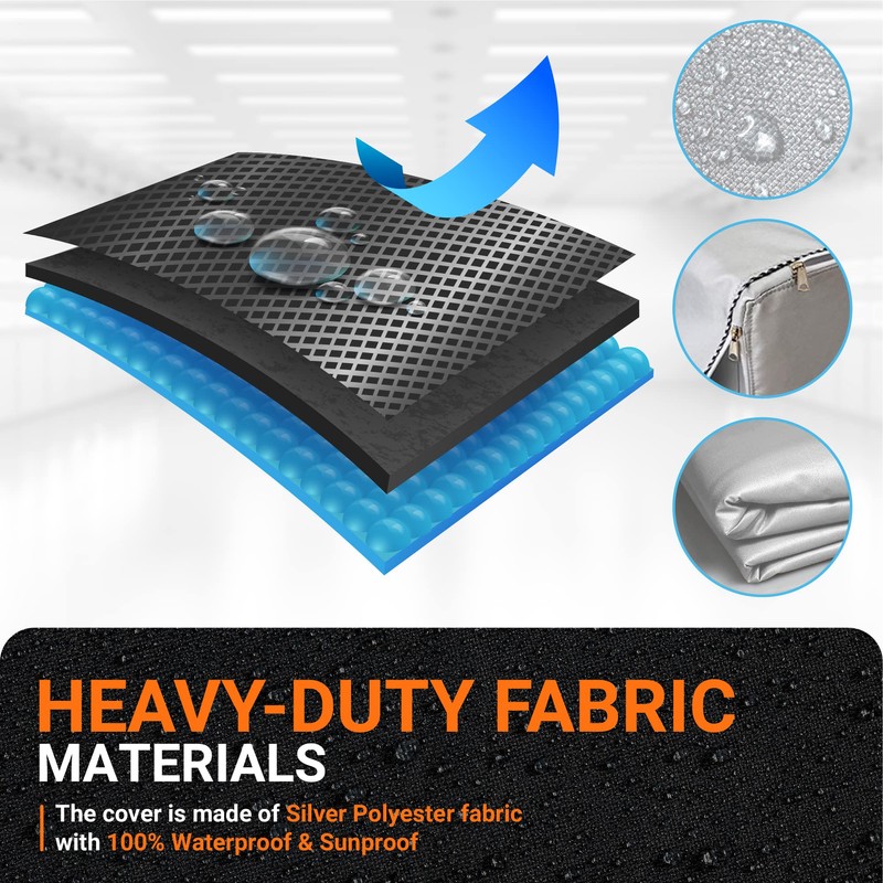 BlueStars 2PCS Washing Machine Covers For Top-load - Premium Outdoor