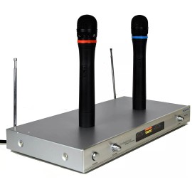 Hisonic HS2300 Wireless Microphone System with 2 Handheld Microphone