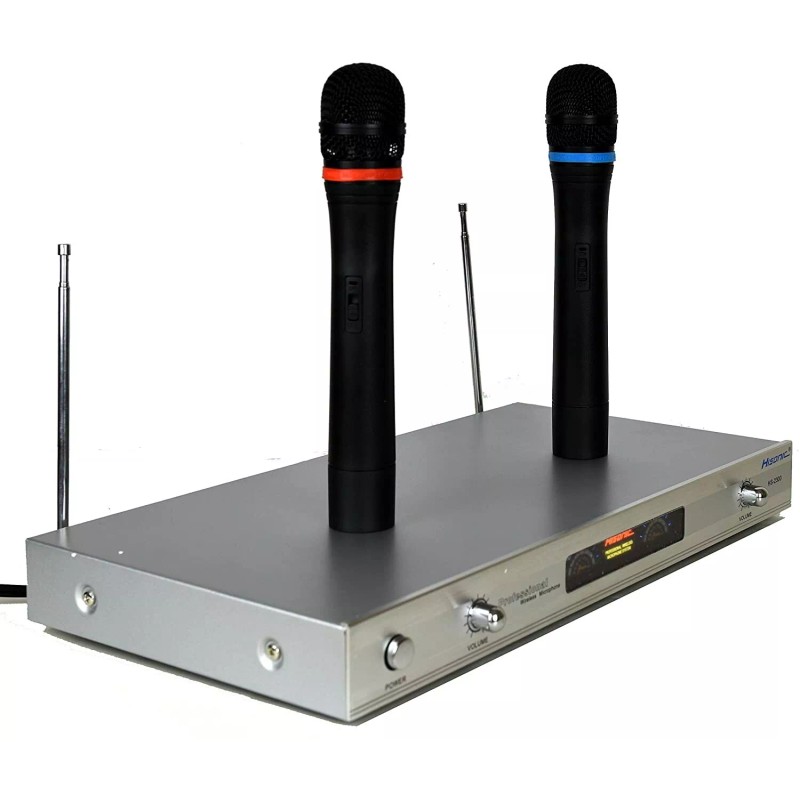 Hisonic HS2300 Wireless Microphone System with 2 Handheld Microphone