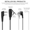 Juego de 12 Pack Walkie Talkie Auricular, Walkie Talkie Auricular
