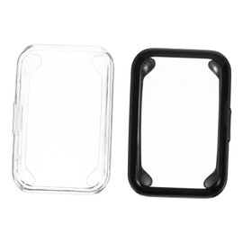 Operitacx 2Pcs TPU Watch Protective Case for Watch Fit White Black Bumper Shell Durable Easy to Install Smartwatch Accessory All Around Protection for Your Device