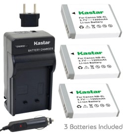 For Canon Kastar NB-6L Battery for Canon PowerShot SX280 HS, SX500 IS, SX510 HS, SX520 HS