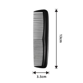 2pcs Hair Combs Set Pocket Fine Plastic Hair Combs,Hair Combs Plastic Pocket Combs Fine and Standard Tooth Hair Cutting Comb Fine Dressing Styling Combs for Men Women Home Hair Care Tool(black)