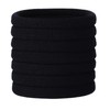 Mini Black Hair Ties, Small Elastic Bands for Hair Styling,