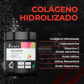 Colágeno Hidrolizado 420 gr | Sabor Fresa Kiwi | 28 Servicios | Con Ácido Hialurónico, Lisina, Resveratrol y Vitamina C